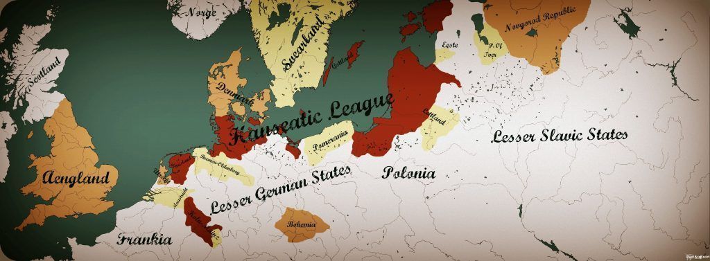 Liga Hanseática - Mapa
